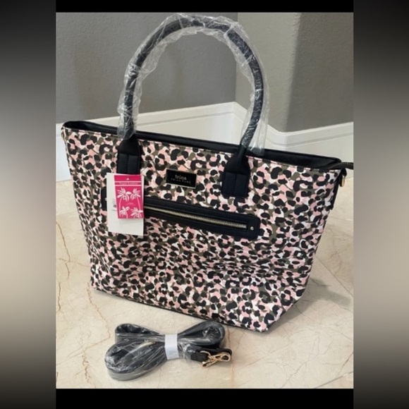 Trina Turk Floral Print Tote NWT - Picture 3 of 12